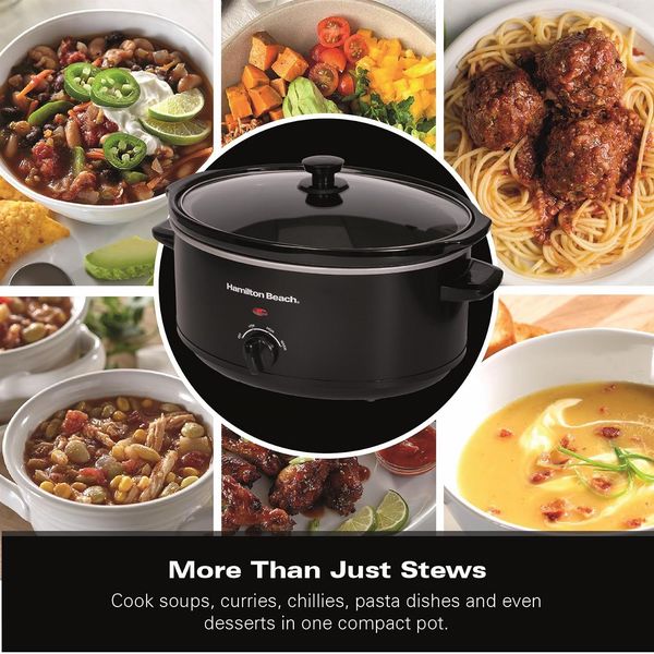 Hamilton Beach 6.5L Slow Cooker Black Open Box