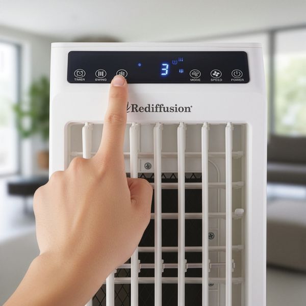 Rediffusion 4-in-1 Digital Fan, Air Cooler, Humidifier & Purifier