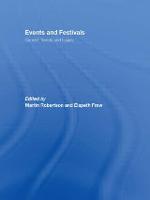 Events and Festivals: Current Trends and Issues