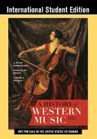 History of Western Music, A