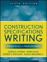 Construction Specifications Writing: Principles and Procedures (PDF eBook)