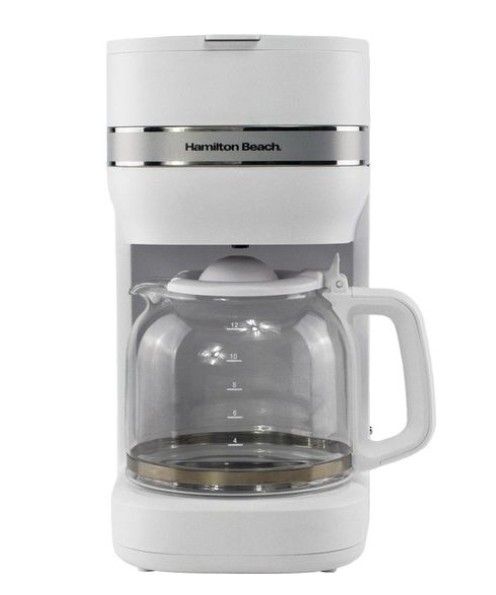 Hamilton Beach Ella Filter Coffee Machine White Open Box
