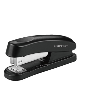 Q-Connect Stapler Plastic Half Strip Black